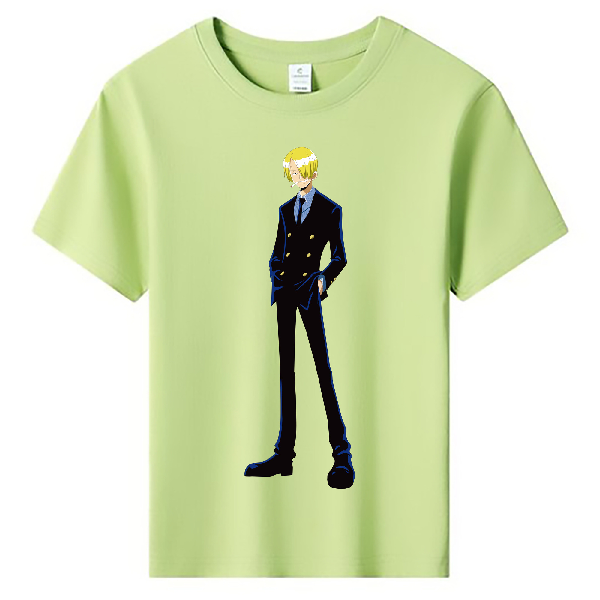 ワンピース サンジ ONE PIECE Sanji 綿100％キッズTシャツ（フロントプリント）
